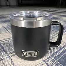 YETI Rambler 14 oz Stackable Mug Black Vacuum Insulated Stainless Steel & Lid picture