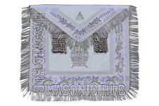 Handcrafted Masonic DeMolay Apron 100% Lambskin with Past Master Emblem on Flap picture