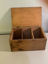 Vtg wooden box Sprat Apricots - Tools, Advertising Box 3 Sec Wood Crate Nail Gun picture
