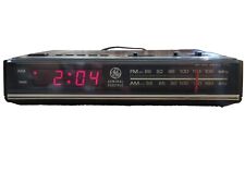 GE 7-4624b Radio Alarm Clock-AM/FM-Vintage 1987-Red Digits-Tested/Works picture