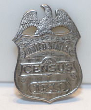 Antique 1910 United States Census Enumerator Badge Vintage Obsolete picture