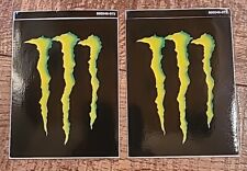 2 Monster Energy Promotional Stickers Decals 3.25x4.25 Inches picture
