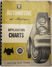 1966 Western Auto Stores Automotive Application Charts Cragar S/S, Champion, GE picture