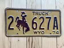 1974 Wyoming Truck License Plate picture