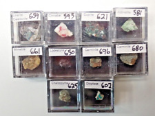 Micromount Mineral Lot MM94-10 Fine Specimens in Acrylic Boxes-Visit eBay Store picture
