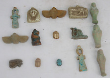 COLLECTION of 15 RARE ANCIENT EGYPTIAN PHARAONIC ANTIQUE Amulets (Egypt History) picture