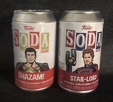Funko Soda LOT OF TWO Star Lord Guardians Of The Galaxy & Shazam New Sealed. picture
