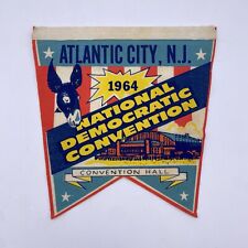 1964 Democratic National Convention Pennant Banner Atlantic City NJ Donkey RARE picture