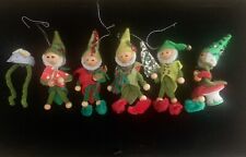 VINTAGE SET OF 5 CHRISTMAS JAPAN PIPE CLEANER ORNAMENTS 💥FREE SHIPPING💥 picture