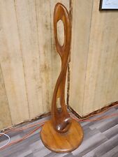Mid Century MCM Vintage Large Abstract Carved Wood Sculptural Art picture