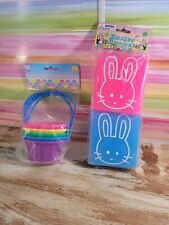 Vintage 80/90s Easter Mini Baskets and Buckets Plastic Bright  - Sealed NOS picture