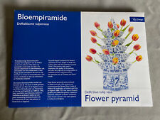 Bloedpiramide-Delft blue tulip vase flower pyramid kit. NEW (open box). picture
