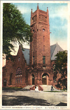 Waterbury Connecticut CT. Second Congregational Church Postcard picture