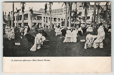 Postcard Vintage a Midwinter Afternoon Gathering in Palm Beach, Florida picture