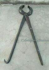 16'' Antique style Tong Heavy Iron Antique Sandassi Tong - Blacksmith Iron Tools picture