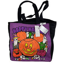 Disney Happy Halloween Mickey Mouse Pumpkin Ghost Tote Bag 2022 New with Tags picture