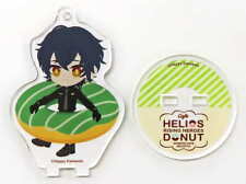 Gray Reverse Helios Rising Heroes Trading Acrylic Stand Key Chain... Key Chain picture