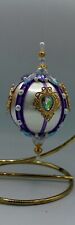 Vintage-style Ornament Victorian Design Satin Ball Beads Purple  picture