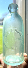 NICE AQUA HUTCH SODA JAMES H. HOLMES AUBURN, NY APPLIED LIP 1880'S ERA L@@K picture