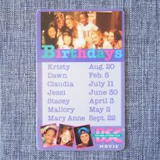 The BabySitters Club Movie Birthdays Card Antioch Publishing Vintage 1995 NOS picture