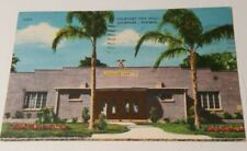 1930's FLORIDA linen postcard GULFPORT CITY HALL Pinellas County FL picture