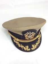 Vintage Named U.S. Navy CAPT/CDR Combination Cover Navy Dress Hat Pilot Bancroft picture