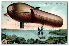 1910 Motor Driven War Airship Hopewell Junction Vermont VT Antique Postcard picture