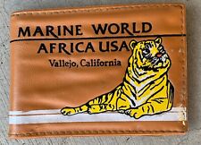 Vintage Marine World Africa USA Vallejo California Wallet Tiger picture