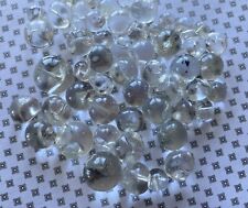 Vintage Clear Glass Ball Buttons Lot of 52 Assorted Sizes picture