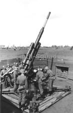 WW2 Picture Photo German 88 mm flak gun in action against Allied  4917 picture