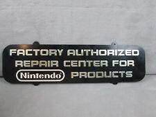 Vintage Factory Authorized Repaid Center for Nintendo Products Sign Signage picture