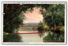 c1910's Tuckerman's Bridge Stockbridge Massachusetts MA Phostint Postcard picture