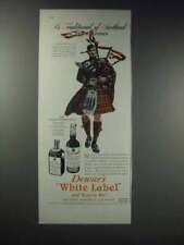 1948 Dewar's White Label Scotch Ad - The Bagpipes picture