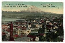 Antique Postcard 1917 Mt. Tacoma and City Washington WA Northern Pacific Railway picture