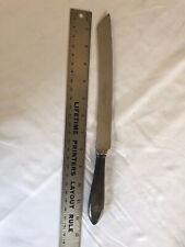 Vintage Sterling Silver handle Stainless Bread Knife Sheffield England 12.25