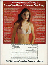 1981 Busty woman Cosmetics Labs Breasts enlarge enhance retro photo print ad S36 picture