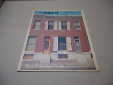 Baltimore Sun Magazine - The Story of the row house 2 17 1963 picture