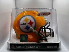 Pittsburgh Steelers Yellow Gold Riddell Throwback Speed Mini Helmet picture