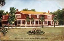 Postcard Golf Club House, Rock Island Arsenal, Illinois picture