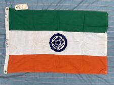 Vintage India Flag Ajax Paramount 100% Cotton 2x3 Foot NOS Pier 1 Tag picture