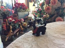 Vintage Disney  Lady and The Tramp~Jock~Scottie Black Dog Ceramic Figurine picture