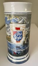 VINTAGE HEILEMAN OLD STYLE BEER STEIN Ceramarte LIMITED EDITION 1985 Pure Earth picture