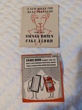 1930's  SWANS DOWN CAKE FLOUR Vtg*PRINT AD*  Recipes Good Condition. picture