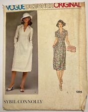 Vogue Designer Original Dress 1394 Sybil Connolly Size 10 Uncut FF Vintage picture