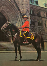 Royal Canadian Mounted Policeman Postcard Vintage 1960s picture