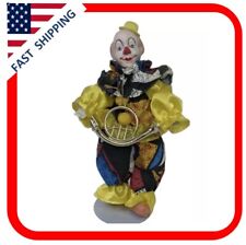 Clown Figurine With French Horn 8 Inches Includes Stand picture