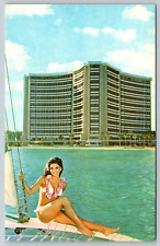 c1960s Sheraton Waikiki Hotel Honolulu Hawaii Vintage Postcard picture
