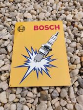 Bosch Spark Plug Metal Sign Gas Gasoline oil Garage Mechanic Shop 9x12 50188 picture