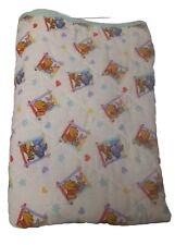 Rare Vintage 90s Disney Pooh Bear Piglet Tigger Baby Blanket Throw Quilted picture