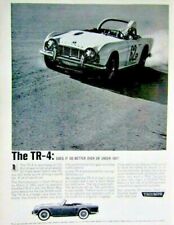 1962 Triumph TR 4 1961 Le Mans & Earl's Court  VTG Original Print Ad 8.5 x 11